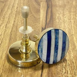 ลูกบิดประตูสีเขียวลูกบิดกลมลิ้นชักตู้ลิ้นชักมือจับทองเหลืองกรอบฮาร์ดแวร์เฟอร์นิเจอร์ห้องครัว - Product Image 4