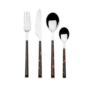Ensemble de couverts moderne de style américain en acier inoxydable durable avec une couleur élégante de couverts argentés - Product Image 2