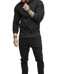 Ensemble survêtement et pantalon avec logo personnalisé Survêtement Sweat-shirt uni Tenue de jogging Tenue de sport OEM Vêtements de meilleure qualité pour hommes - Product Image 3