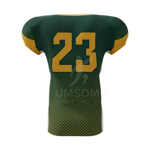 Camiseta de fútbol americano de entrenamiento personalizada hecha en fábrica Servicio OEM Camiseta de fútbol americano impresa con logotipo personalizado - Product Image 4