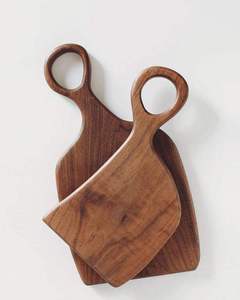 เขียงไม้ทรงสี่เหลี่ยมหนาแบบพรีเมียมทำจากไม้ไผ่ธรรมชาติอะคาเซียสีดำวอลนัทดีไซน์ห้องครัวสินค้าตามสั่ง - Product Image 3