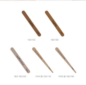 ที่เป็นไปได้เกาหลีที่มีคุณภาพสูงเล็บแฟ้มไม้ม้าลาย Halfmoon ตรงน้ำมันฟองน้ำสีดำขัดบัฟเฟอร์80/100/150/180/240/320 - Product Image 2