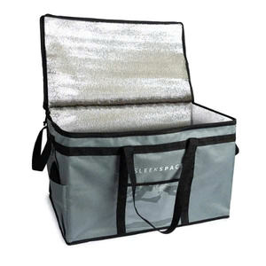 Sac de livraison de pizza isotherme imperméable grande capacité avec logo personnalisé, réutilisable pour la restauration rapide - Product Image 2