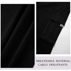 Pantalones de chándal de gran tamaño para hombre con logotipo personalizado Streetwear Jogger pantalones con bolsillos de carga sostenible y asequible - Product Image 6