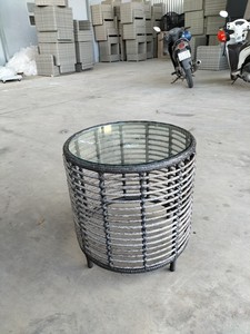 เซ็ตโซฟาเส้นใยไผ่หวายโพลี PRSF-OYS กลางแจ้งเฟอร์นิเจอร์สไตล์เอเชียสำหรับห้องนั่งเล่นห้องอาหารโรงแรมวิลล่าอพาร์ทเม้น - Product Image 3