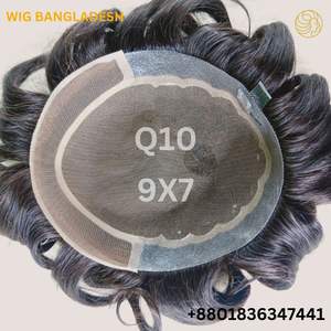 Perruque Bangladesh Ltd Q10 élégant crépus droite Remy perruque de cheveux européens confortable perruque avant de lacet avec un style longue durée - Product Image 4