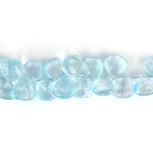 Taladro facetado de tamaño libre, piedra preciosa suelta cortada en forma de pera, Topacio azul cielo Natural para la fabricación de joyas del fabricante - Product Image 1