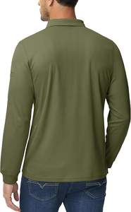 2025 nueva llegada para hombre Polo camisa Slim Fit transpirable mezcla de algodón de secado rápido ropa Casual OEM ODM proveedor al por mayor - Product Image 5