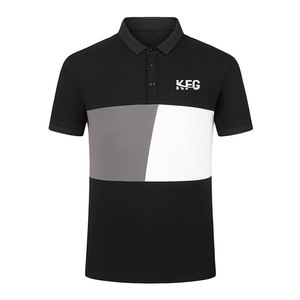 Camisas de Punto Sólido Hechas en Fábrica para Hombre, Manga Corta con un Look Moderno y Elegante, Tejido Transpirable para un Uso Duradero - Product Image 1