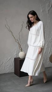 เรเนซองส์แรงบันดาลใจชุดแม็กซี่ลินินสีดําชุดมิดีฤดูร้อนสไตล์โบโฮเสื้อผ้าลินินหรูหราสําหรับผู้หญิง - Product Image 2