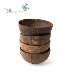 ชามกะลามะพร้าวพร้อมช้อน/กะลามะพร้าวใช้โลโก้ของลูกค้าและสลักโลโก้เลเซอร์ทำโดย Eco2go เวียดนาม - Product Image 3