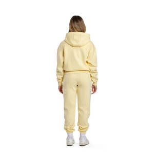 Conjunto de chándal Premium para mujer Sudadera con capucha de lana elegante y pantalones de chándal Ropa deportiva y ropa de calle Chándal de mujer - Product Image 5