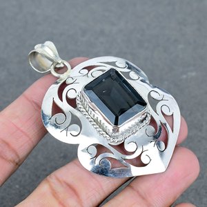 Nueva llegada 925 colgante Chapado en plata con amatista natural latón joyería fina hecha a mano al por mayor proveedor de plata en todo el mundo - Product Image 1