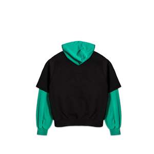 เสื้อฮู้ดผู้หญิง GCDS รุ่น Maxi Devil แบบมีฮู้ดสองชั้น เนื้อผ้าไหม ระบายอากาศได้ดี สไตล์สตรีทแวร์ ไซส์ XS แบบครอปท็อป มีลาย - Product Image 2