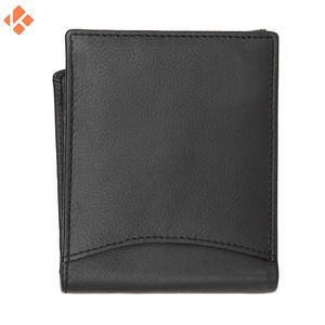 กระเป๋าสตางค์หนัง PU สำหรับผู้ชายสีทึบแบบเปิดปิดมีซับในทำจากโพลีเอสเตอร์ - Product Image 2