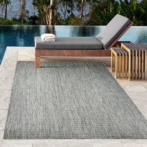 Alfombra de Área Adiva de Polipropileno Tejido Jacquard de Pelo Alto para Interiores/Exteriores, Resistente a la Intemperie y a las Manchas, Fácil de Limpiar - Product Image 4