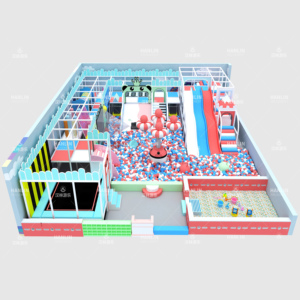 Aire de jeux intérieure Premium sur le thème <span class=keywords><strong>des</strong></span> bonbons, Château Ludique avec grande fosse à balles et <span class=keywords><strong>maison</strong></span> de jeu de rôle pour centre commercial - Product Image 4
