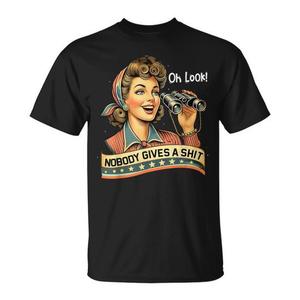 Oh, guarda, nessuno si preoccupa - Maglietta promozionale con frase sarcastica - Product Image 1