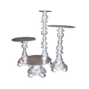 Support de serveur de gâteau de finition personnalisé à 3 niveaux Support de gâteau en métal de forme ronde décoratif pour fête d'anniversaire - Product Image 3