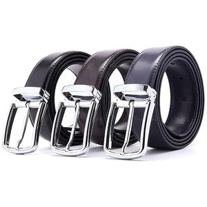Ceintures en cuir de vachette populaires pour hommes, boucle en acier, légères, écologiques, style décontracté, logo personnalisé - Product Image 2