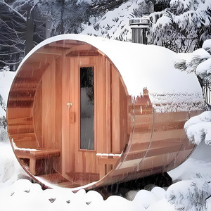 Sauna im Freien Gartens auna rote Zeder Massivholz trockener Sauna raum für 4-6 Personen - Product Image 2