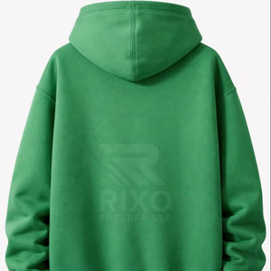 Sweat-shirt à capuche oversize pour homme, en molleton 100% coton, avec logo frontal et service OEM - Product Image 4
