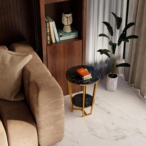 Round Coffee Table, Contemporary nesting's Table, end Table for <b>Living</b> <b>Room</b>, Bedroom, Home, or Office, Sofa <b>Side</b> Table - Product Image 4