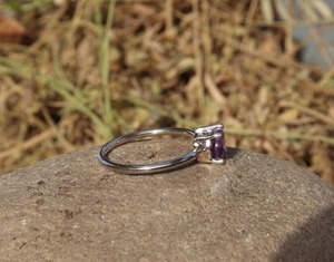 Anillo de Amatista, Plata de Ley 925, Anillo Hecho a Mano, Regalo para Ella - Product Image 2