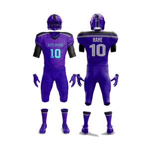 Vente en gros 2022 uniformes de football américain personnalisables Adultes Taille jeunesse de haute qualité Fabriqué en usine Plus Size Options disponibles - Product Image 1