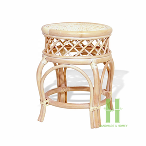 Taburete moderno otomano de ratán natural, muebles de mimbre, muebles de sala de estar de ratán OEM de HNH Craft Manufacturer - Product Image 1
