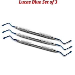 Curetas Manuales de Acero Inoxidable para Cirugía Periodontal Dental (Tipos de Cuchara Lucas Hemingway) Uso Profesional Dental - Product Image 2