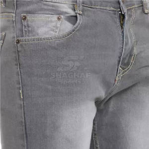 Pantalones Vaqueros para Hombre OEM, Corte Ajustado, Elásticos, Logotipo Personalizado Disponible, Venta al Por Mayor, Pantalones Lavados para Hombre - Product Image 6
