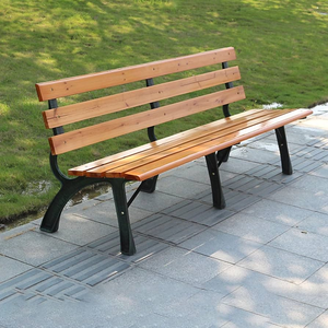 Venta al por mayor moderno al aire libre banco de jardín de madera maciza muebles de patio para uso en el parque - Product Image 4