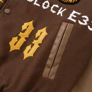 Vente en gros Veste de moto en coton Oem Broderie personnalisée Logo Patch Partout Veste vintage pour hommes Fabriqué au Pakistan - Product Image 6