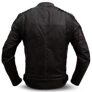 Nouvelle arrivée Veste De Moto En Cuir Pour Hommes Équitation Racing Biker Vestes De Moto En Cuir Véritable - Product Image 2