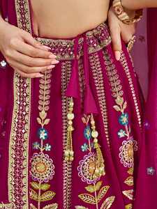 Robe de soirée indienne prête à porter Lehenga Choli cousue pour femme avec travail de créateur - Product Image 5