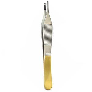 Pince à tissus professionnelle TC Adson 4 75 pouces droites 1x2 dents en acier inoxydable chirurgie pince Adson - Product Image 6