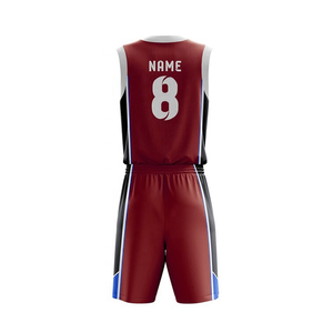 Uniforme de Baloncesto Unisex Cómodo Multicolor, Último Diseño, Deportivo para Exteriores, Transpirable, Antibacterial, de Secado Rápido, Personalizado - Product Image 3