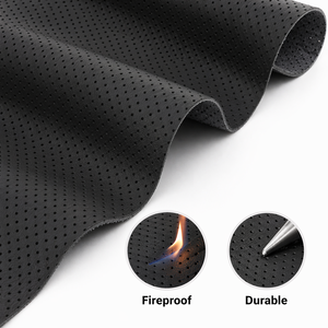 Tissu d'intérieur de voiture de luxe respirant, imperméable, résistant au feu et à l'usure, en microfibre, simili <span class=keywords><strong>cuir</strong></span> gaufré pour sièges - Product Image 1