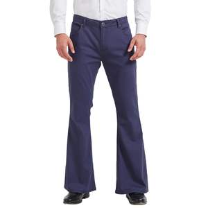 กางเกงสเวตเตอร์ลายทางทรงตรงสำหรับผู้ชายกางเกงผ้าพิมพ์ลายตามสั่งสำหรับฤดูหนาว - Product Image 1