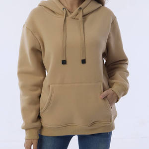 Sudadera con Capucha Extra Grande para Mujer, Estilo Cuadrado, Color Sólido, Tejido de Felpa 100% Algodón, Cuello con Capucha, Parte Inferior Elástica, para Invierno - Product Image 1