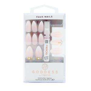 HGOD0015 Juego de uñas artificiales de diosa Prensa hecha a mano de alta calidad en puntas largas cuadradas Forma cuadrada larga de moda - Product Image 1