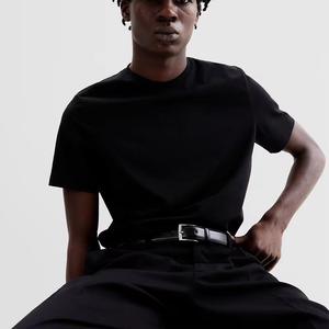 Camiseta de algodón 100% de manga corta con cuello redondo para hombre, diseño en blanco de Color sólido duradero y de secado rápido para uso en exteriores - Product Image 6