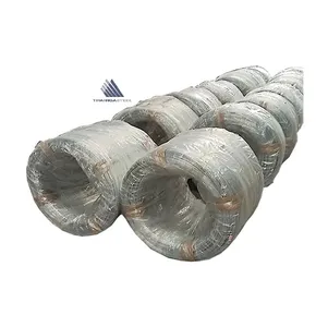 Filo di acciaio zincato a caldo professionale di dimensioni Multiple di buona durata in bobine per la fornitura di fabbrica di costruzioni