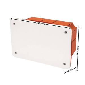 Gewiss serie 48 coperchio bianco incasso Tech cassette polimero dimensioni 196x152x75mm apparecchiature di distribuzione di potenza - Product Image 3