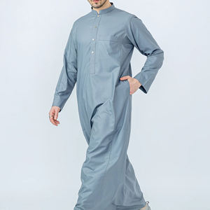 Offre Spéciale robe musulmane arabe homme islamique Thobes hommes Dubaï islamique vêtements meilleure vente islamique vêtements hommes arabe Thobe - Product Image 3