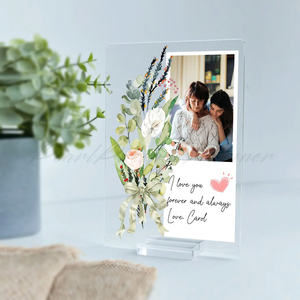 โคมไฟตั้งโต๊ะไมกาปรับแต่งได้พร้อมกรอบไม้เรืองแสงอบอุ่นสมบูรณ์แบบของขวัญวันแม่สำหรับบ้านของเธอ - Product Image 2