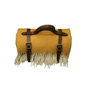 Manta de espiga de mango ligera de Venta caliente técnica de tejido de lana de algodón personalizada para el invierno directamente fabricante indio - Product Image 5