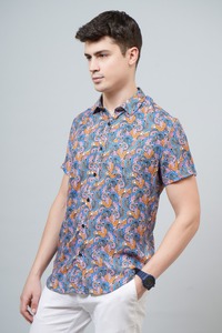 เสื้อผู้ชายผ้าฝ้ายคลาสสิกที่สมบูรณ์แบบสำหรับสำนักงานและชุดลำลองผ้าระบายอากาศพอดีตัวปกติเพื่อความสบายตลอดทั้งวัน - Product Image 4