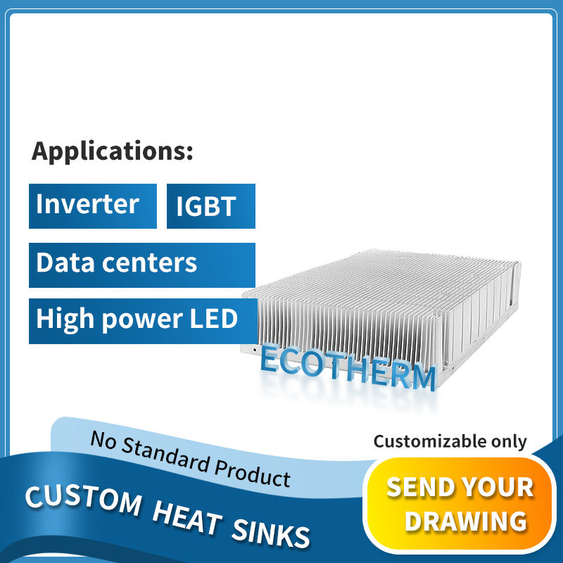 Customized Large Size High Power Aluminum Skived Heat Sink Radiator for ...